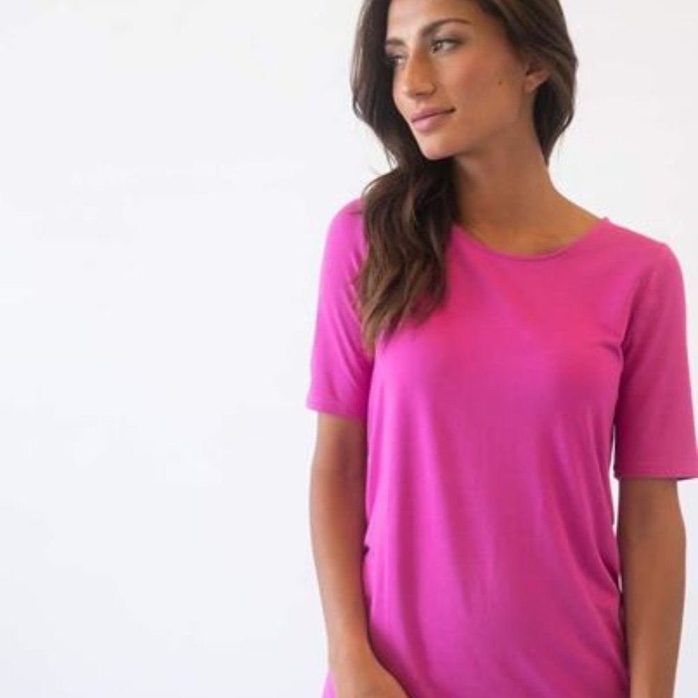 Agnes & Dora Fitted Tee pink NWT sizes L, 2XL